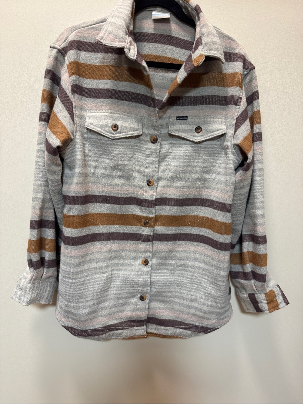 Columbia Striped Button-Front Jacket